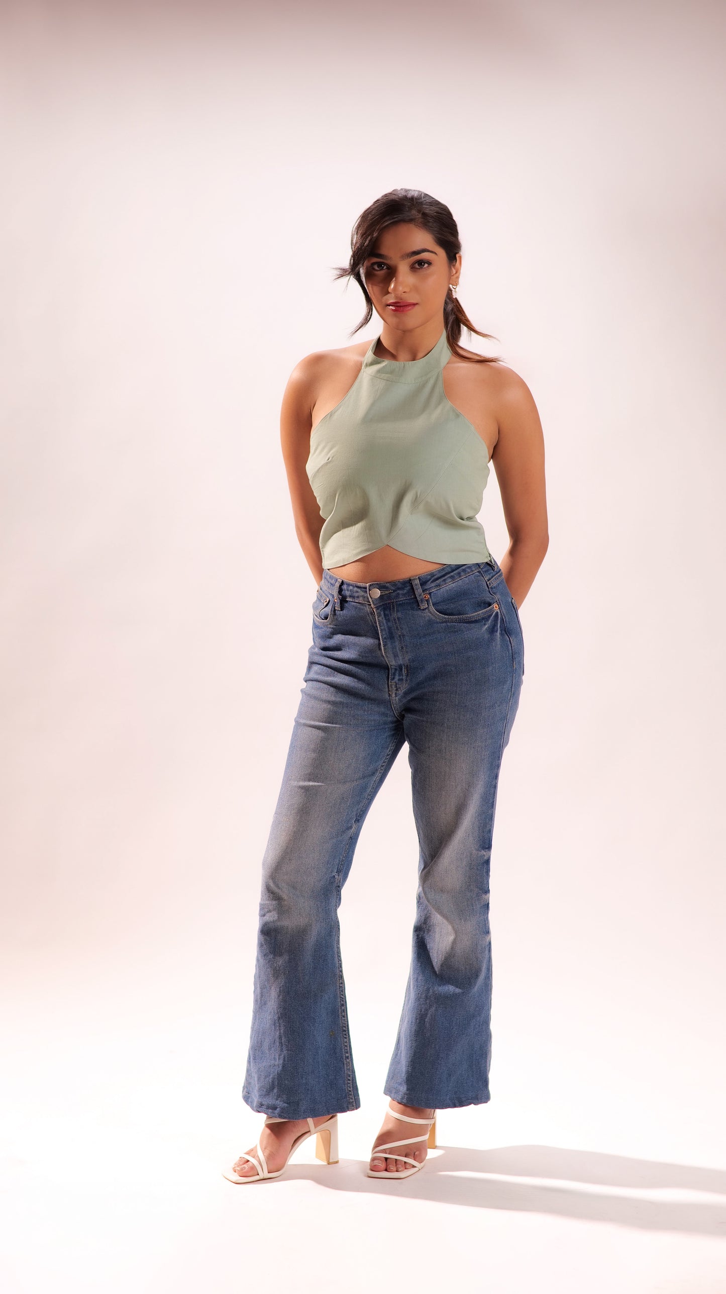 Sage Halter Top