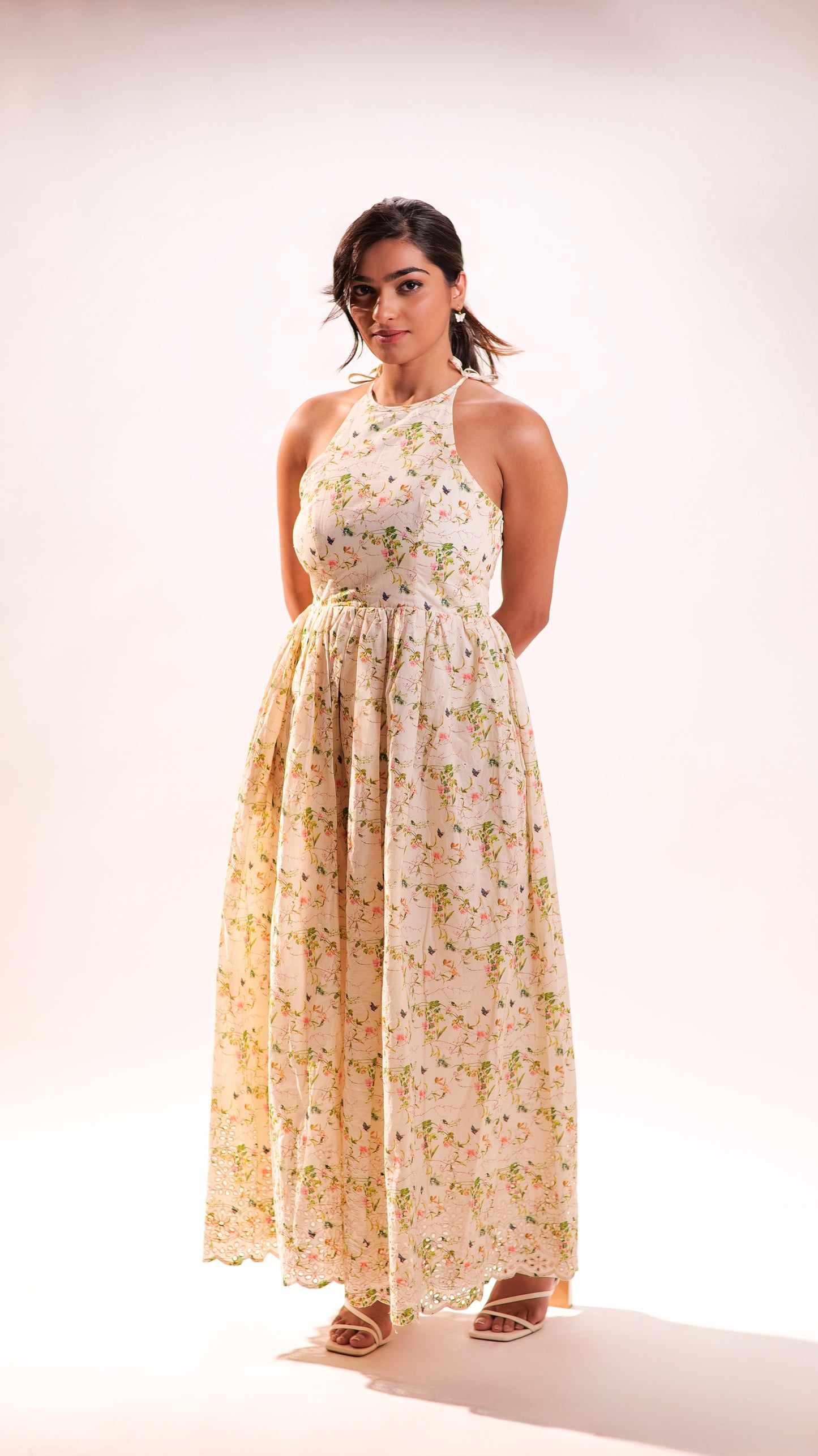 Bloom Halter Maxi Dress