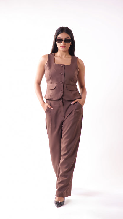 Espresso Waistcoat Set