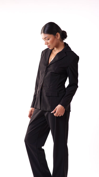 Noir Blazer Set