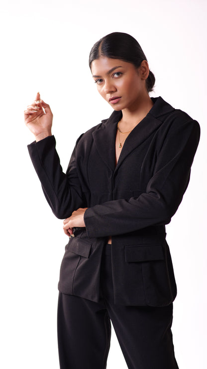Noir Blazer Set