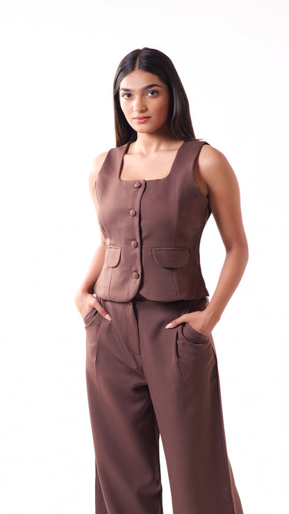 Espresso Waistcoat Set