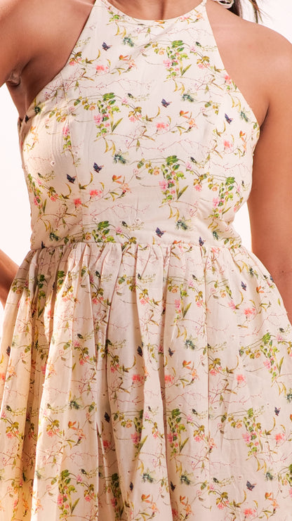 Bloom Halter Maxi Dress