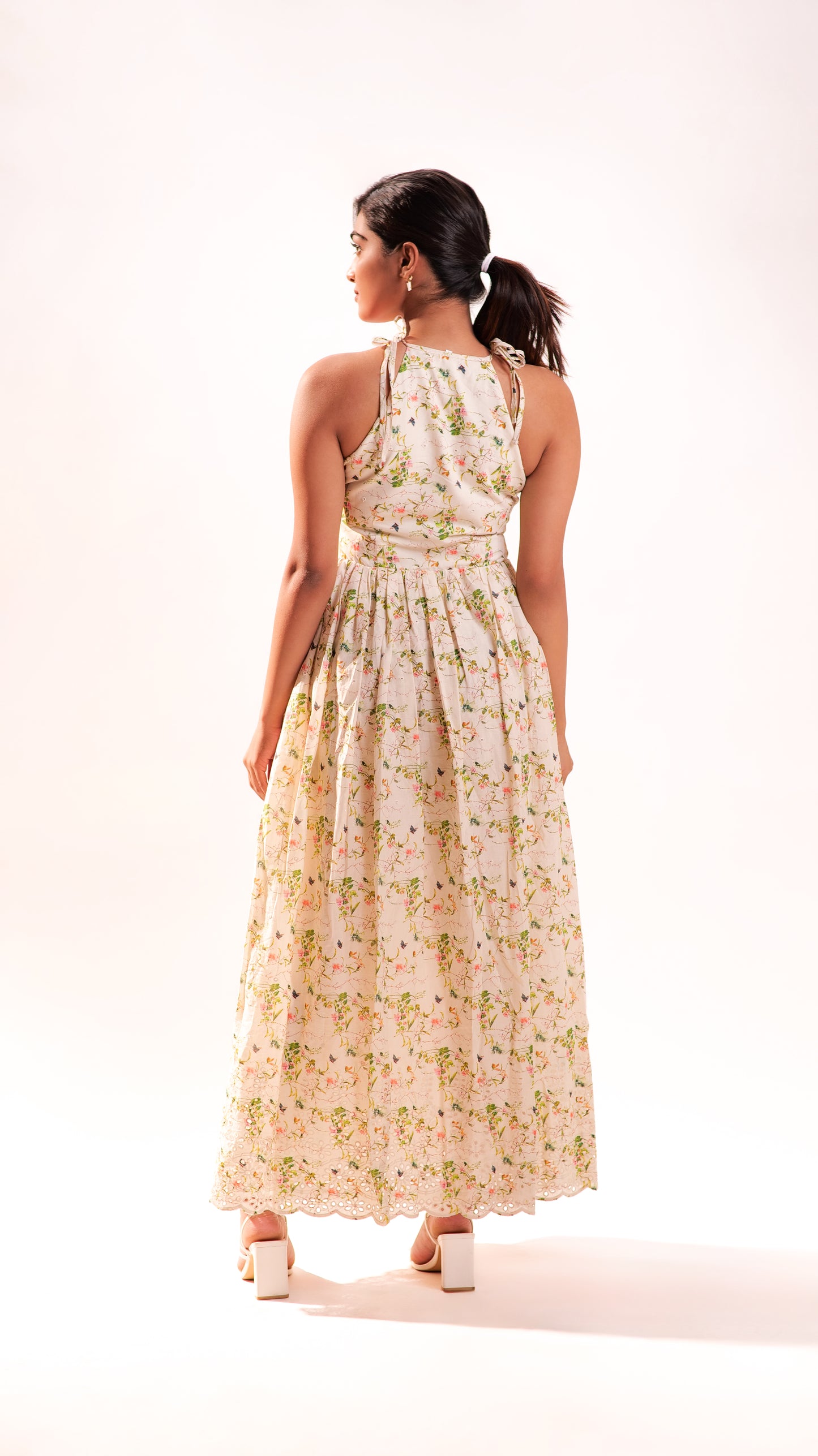 Bloom Halter Maxi Dress
